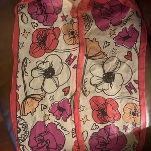 Coach floral mini scarf